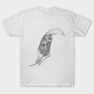 Feather design with paisley T-Shirt